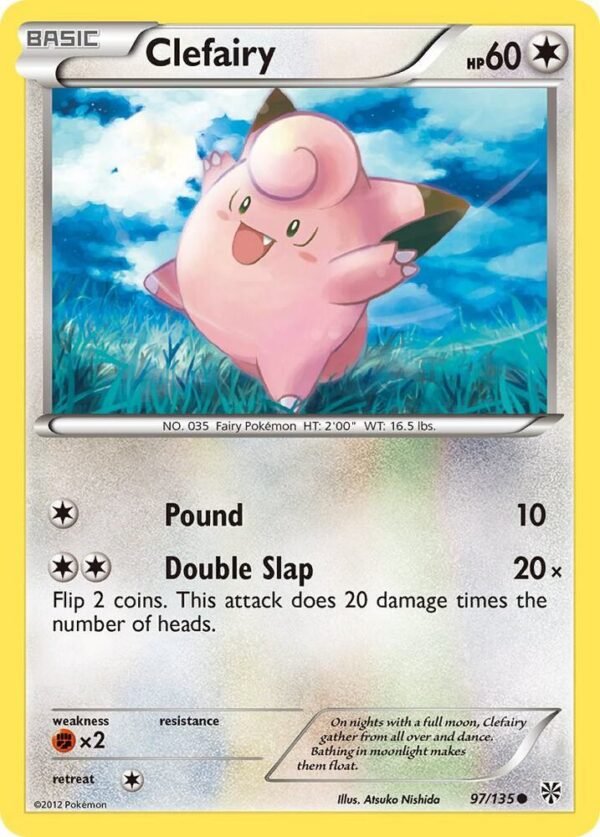 Clefairy 97/135 Reverse Holofoil Plasma Storm Clefairy 97/135 Reverse Holofoil Plasma Storm