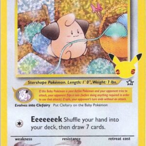 Cleffa 20/111 Holofoil Celebrations: Classic Collection Cleffa 20/111 Holofoil Celebrations: Classic Collection