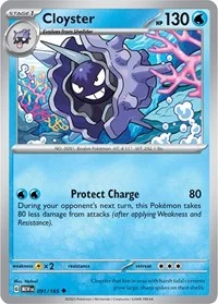 Cloyster | 091/165 | Reverse Holofoil | SV: Scarlet & Violet 151 Cloyster | 091/165 | Reverse Holofoil | SV: Scarlet & Violet 151