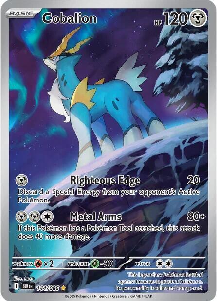 Cobalion 144/086 Holofoil SV: Black Bolt