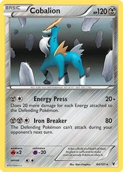 Cobalion 84/101 (Battle Arena Deck Exclusive) 084/101 Normal Deck Exclusives Cobalion 84/101 (Battle Arena Deck Exclusive) 084/101 Normal Deck Exclusives