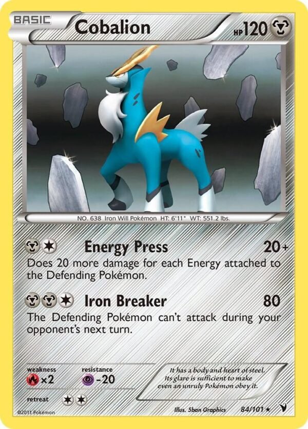 Cobalion 84/101 Holofoil Noble Victories Cobalion 84/101 Holofoil Noble Victories