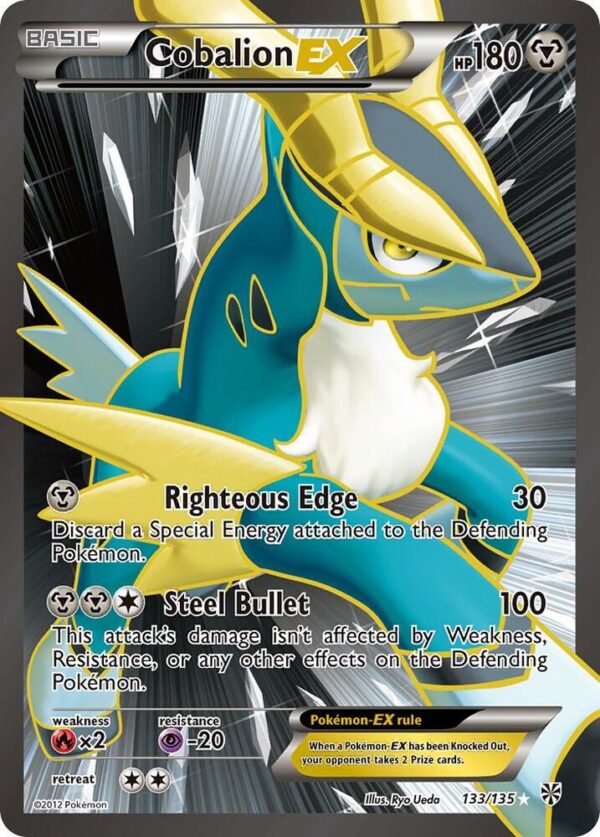 Cobalion EX (133 Full Art) 133/135 Holofoil Plasma Storm