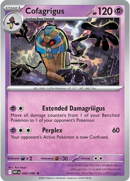 Cofagrigus 040/086 Holofoil SV: White Flare Cofagrigus 040/086 Holofoil SV: White Flare