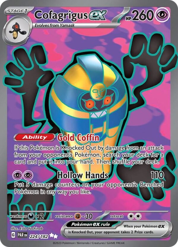 Cofagrigus ex 224/182 Holofoil SV04: Paradox Rift Cofagrigus ex 224/182 Holofoil SV04: Paradox Rift
