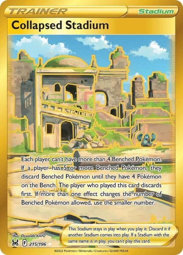 Collapsed Stadium (Secret) 215/196 Holofoil SWSH11: Lost Origin
