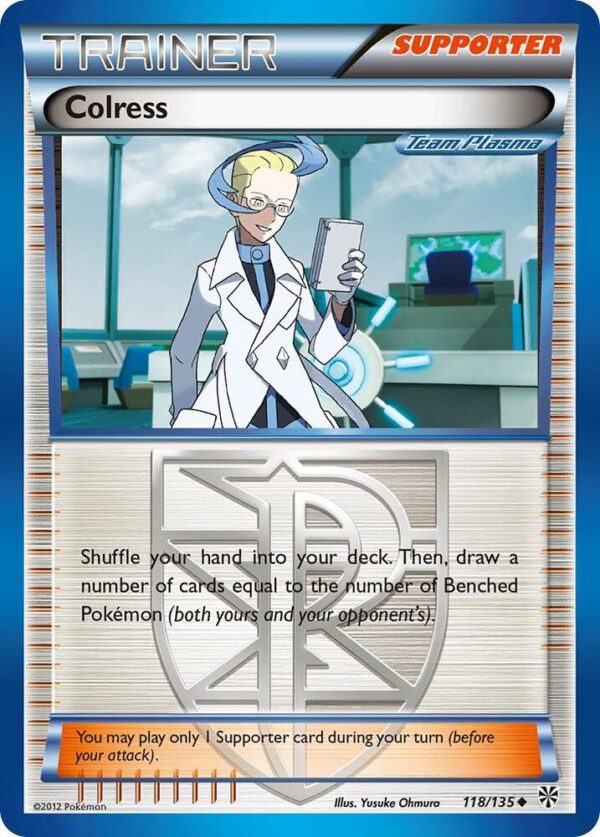 Colress (Team Plasma) 118/135 Reverse Holofoil Plasma Storm Colress (Team Plasma) 118/135 Reverse Holofoil Plasma Storm