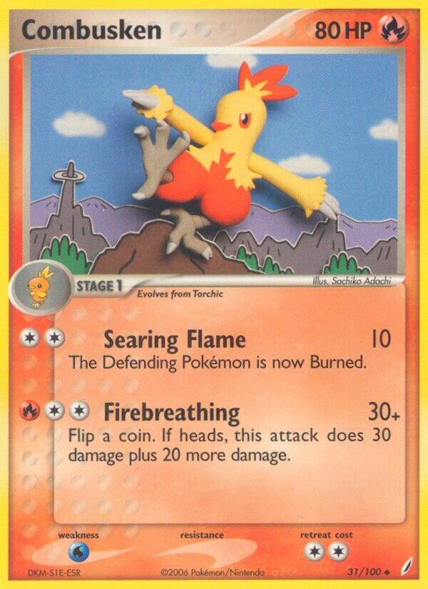 Combusken 031/100 Reverse Holofoil Crystal Guardians Combusken 031/100 Reverse Holofoil Crystal Guardians