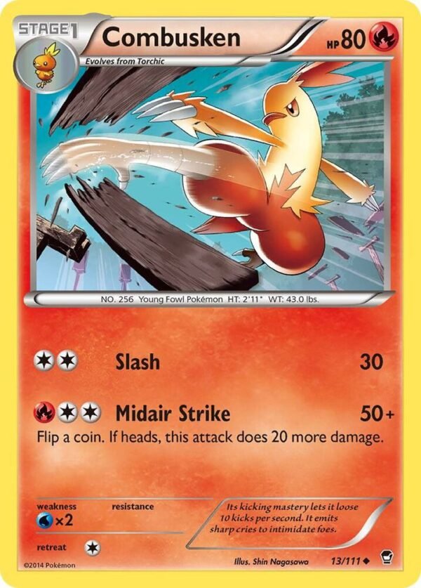 Combusken 13/111 Reverse Holofoil XY – Furious Fists Combusken 13/111 Reverse Holofoil XY – Furious Fists
