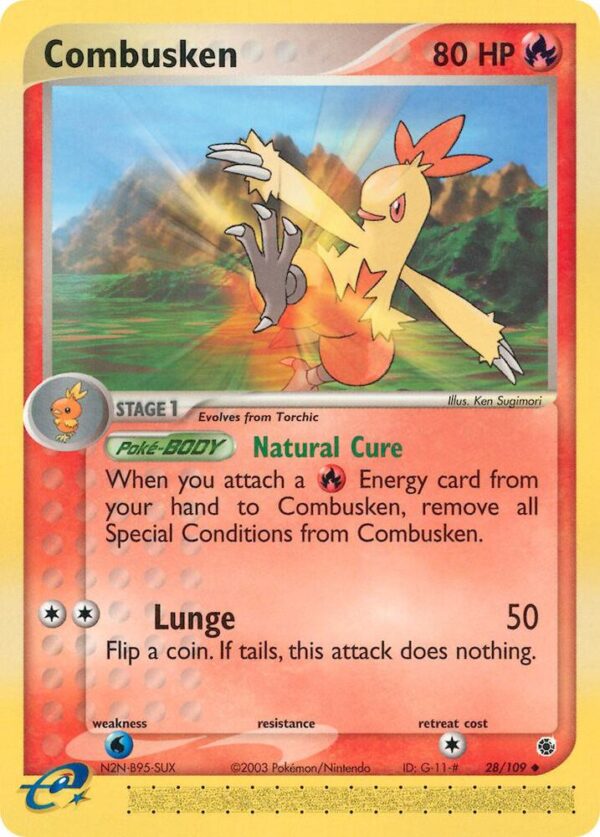 Combusken 28/109 Normal Ruby and Sapphire Combusken 28/109 Normal Ruby and Sapphire