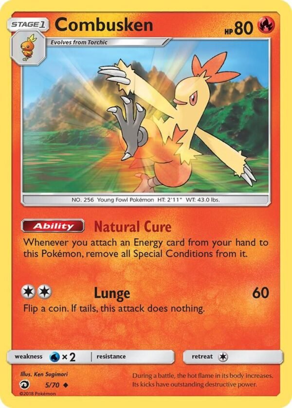 Combusken 5/70 Reverse Holofoil Dragon Majesty Combusken 5/70 Reverse Holofoil Dragon Majesty