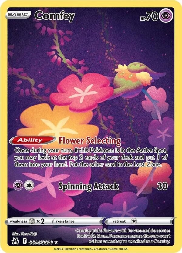 Comfey GG14/GG70 Holofoil Crown Zenith: Galarian Gallery Comfey GG14/GG70 Holofoil Crown Zenith: Galarian Gallery