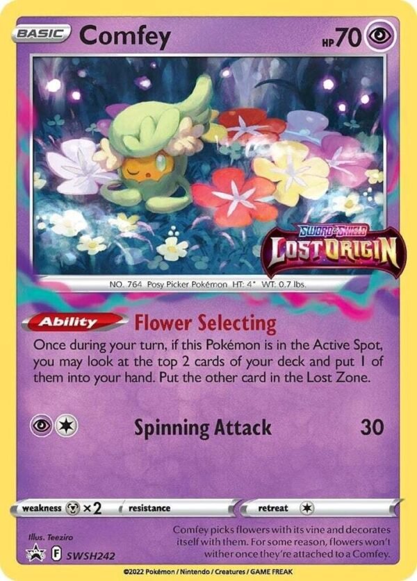 Comfey SWSH242 (Prerelease) Holofoil SWSH: Sword & Shield Promo Cards