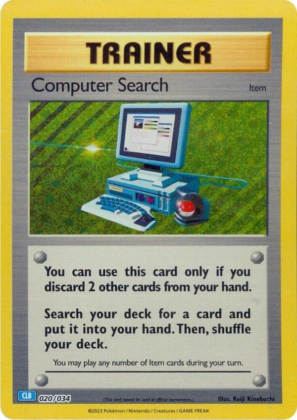 Computer Search (CLB) 020/034 Holofoil Trading Card Game Classic