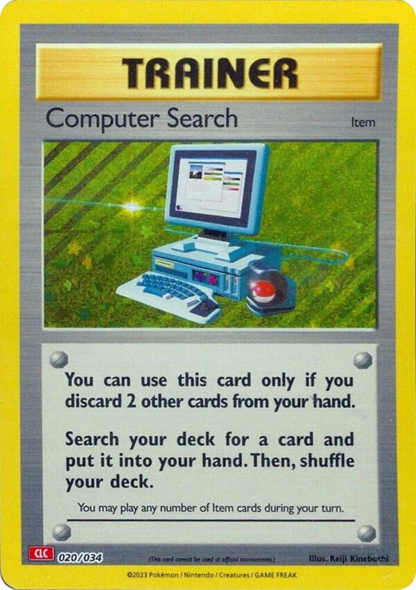Computer Search (CLC) 020/034 Holofoil Trading Card Game Classic