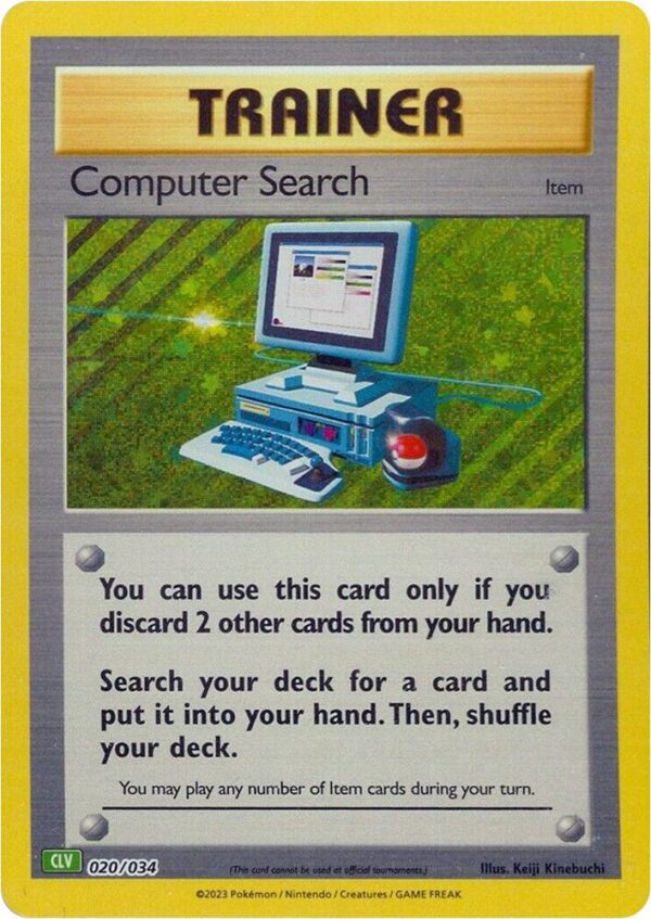 Computer Search (CLV) 020/034 Holofoil Trading Card Game Classic