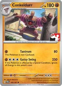 Conkeldurr | 105/167 | Holofoil | Prize Pack Series Cards