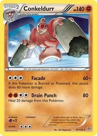 Conkeldurr | 81/135 | Reverse Holofoil | Plasma Storm