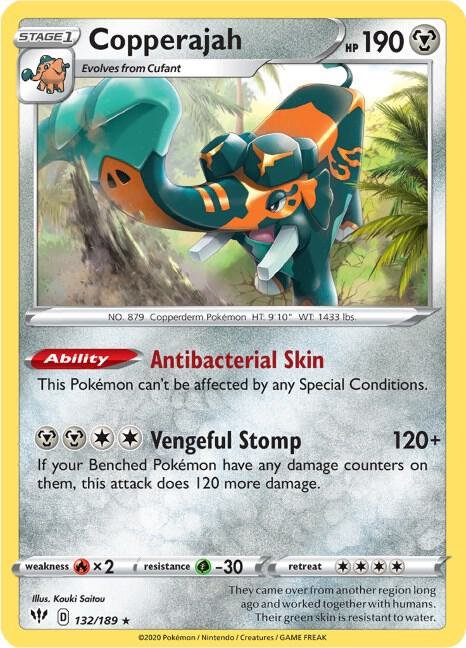 Copperajah 132/189 Holofoil SWSH03: Darkness Ablaze Copperajah 132/189 Holofoil SWSH03: Darkness Ablaze