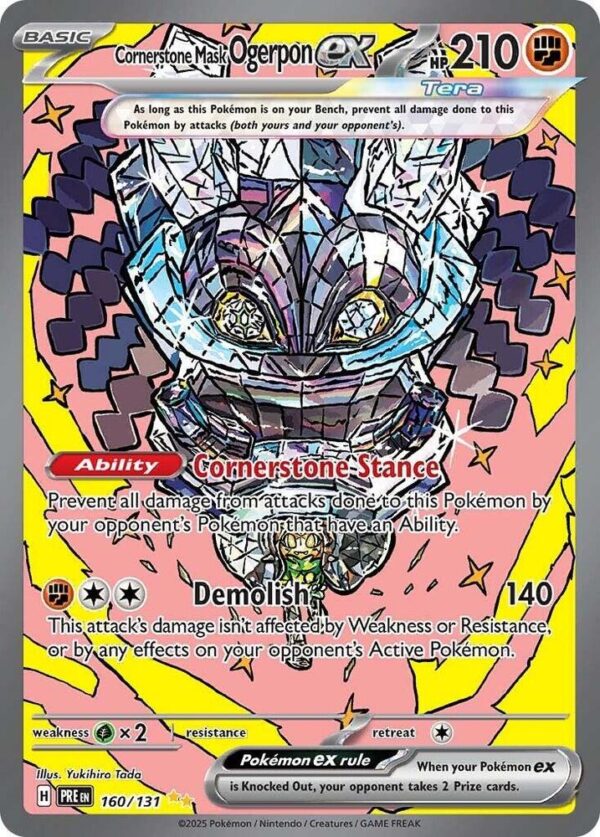 Cornerstone Mask Ogerpon ex 160/131 Holofoil SV: Prismatic Evolutions