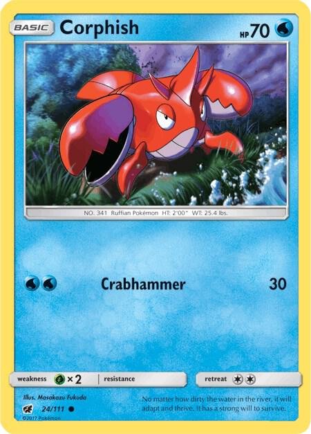 Corphish 24/111 Normal SM – Crimson Invasion