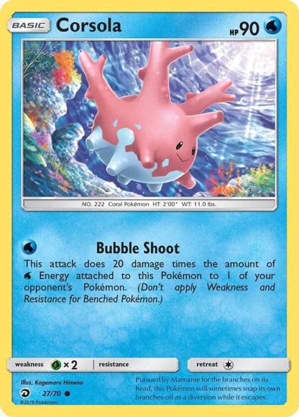 Corsola 27/70 Reverse Holofoil Dragon Majesty