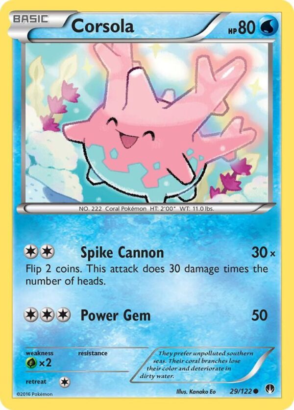 Corsola 29/122 Reverse Holofoil XY – BREAKpoint