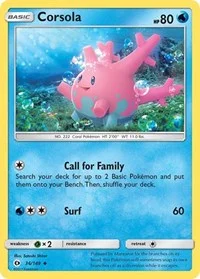 Corsola | 36/149 | Reverse Holofoil | SM Base Set