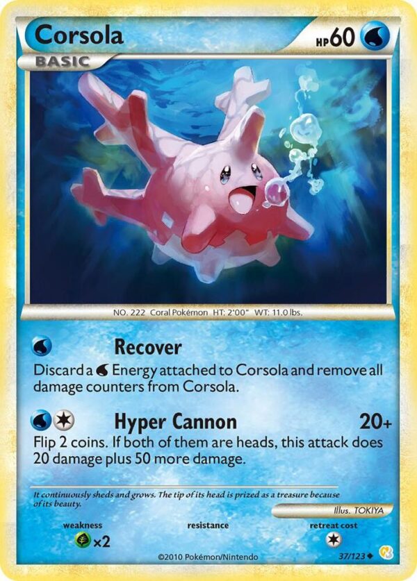Corsola 37/123 Normal HeartGold SoulSilver