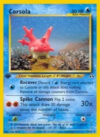 Corsola | 37/75 | 1st Edition | Neo Discovery