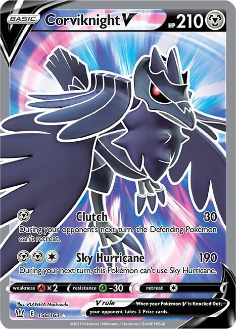 Corviknight V (Full Art) 156/163 Holofoil SWSH05: Battle Styles