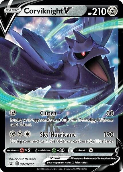 Corviknight V SWSH200 Holofoil SWSH: Sword & Shield Promo Cards