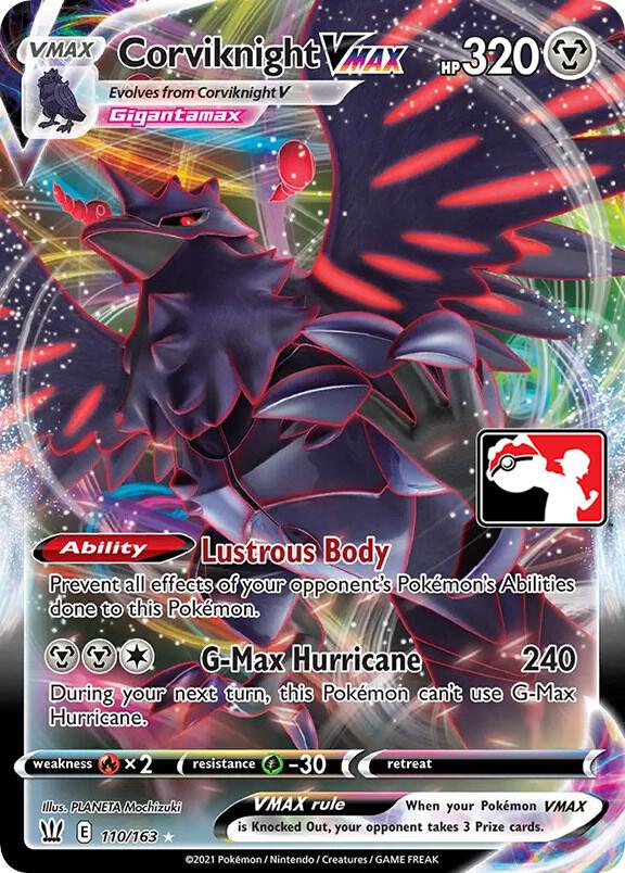 Corviknight VMAX 110/163 Holofoil Prize Pack Series Cards