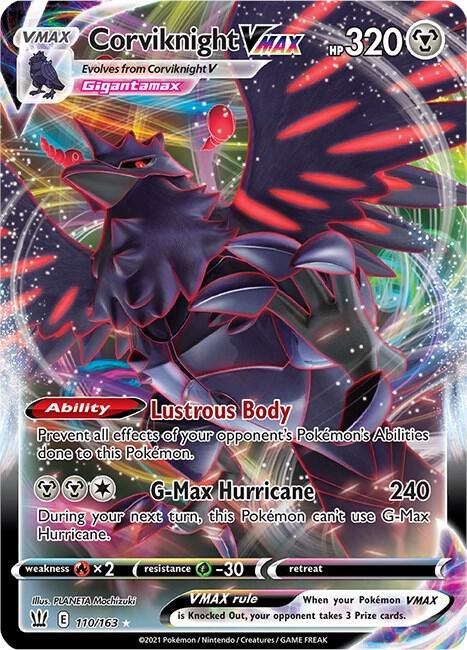 Corviknight VMAX 110/163 Holofoil SWSH05: Battle Styles