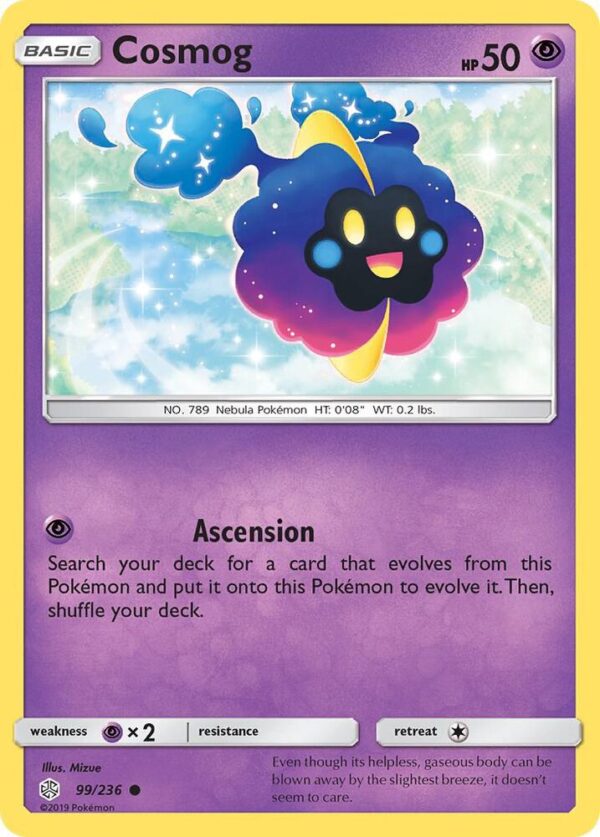Cosmog 99/236 Reverse Holofoil SM – Cosmic Eclipse Cosmog 99/236 Reverse Holofoil SM – Cosmic Eclipse