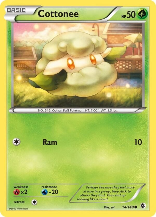 Cottonee 14/149 Reverse Holofoil Boundaries Crossed Cottonee 14/149 Reverse Holofoil Boundaries Crossed