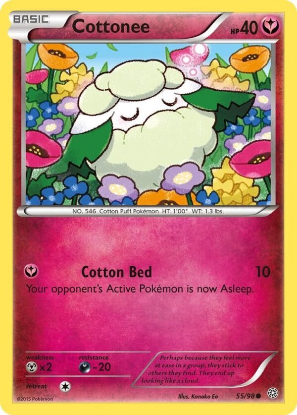 Cottonee 55/98 Reverse Holofoil XY – Ancient Origins Cottonee 55/98 Reverse Holofoil XY – Ancient Origins