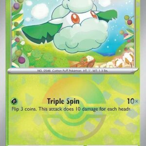 Cottonee (Poke Ball Pattern) 007/131 Holofoil SV: Prismatic Evolutions Cottonee (Poke Ball Pattern) 007/131 Holofoil SV: Prismatic Evolutions