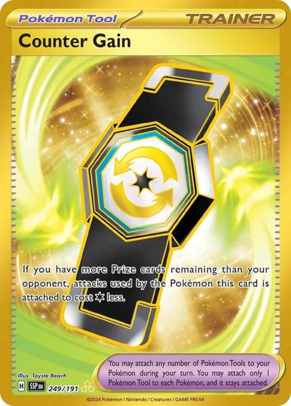 Counter Gain 249/191 Holofoil SV08: Surging Sparks Counter Gain 249/191 Holofoil SV08: Surging Sparks