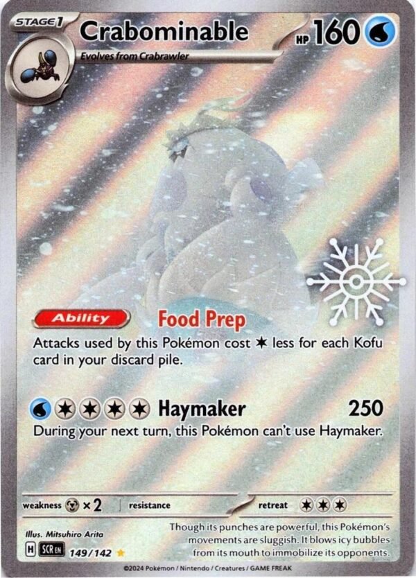 Crabominable 149/142 (Holiday Calendar) Holofoil Miscellaneous Cards & Products Crabominable 149/142 (Holiday Calendar) Holofoil Miscellaneous Cards & Products