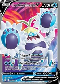 Crabominable V (Full Art) | 248/264 | Holofoil | SWSH08: Fusion Strike