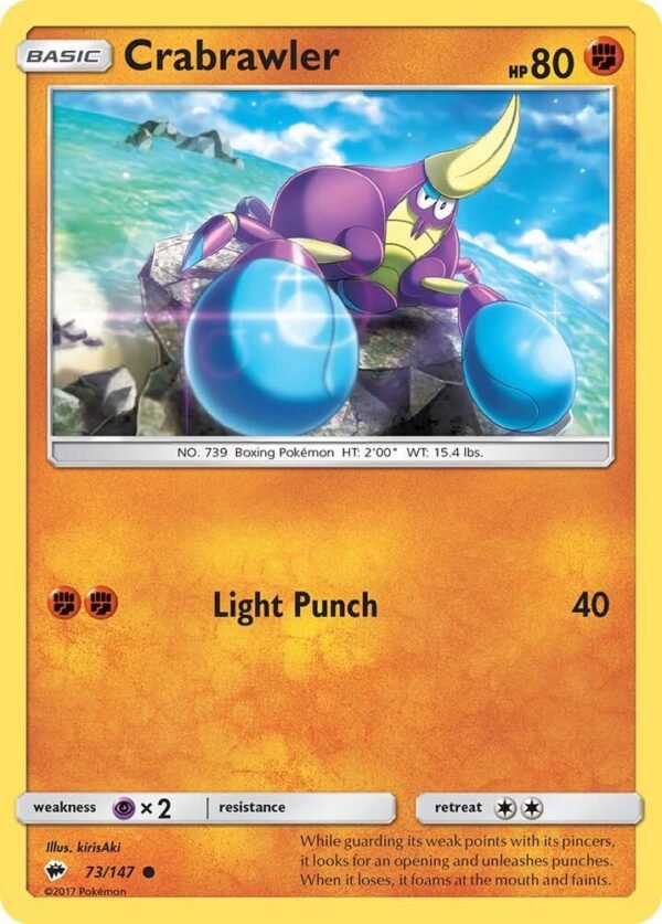 Crabrawler 73/147 Normal SM – Burning Shadows