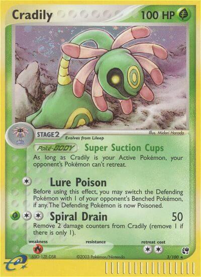Cradily 3/100 Reverse Holofoil Sandstorm