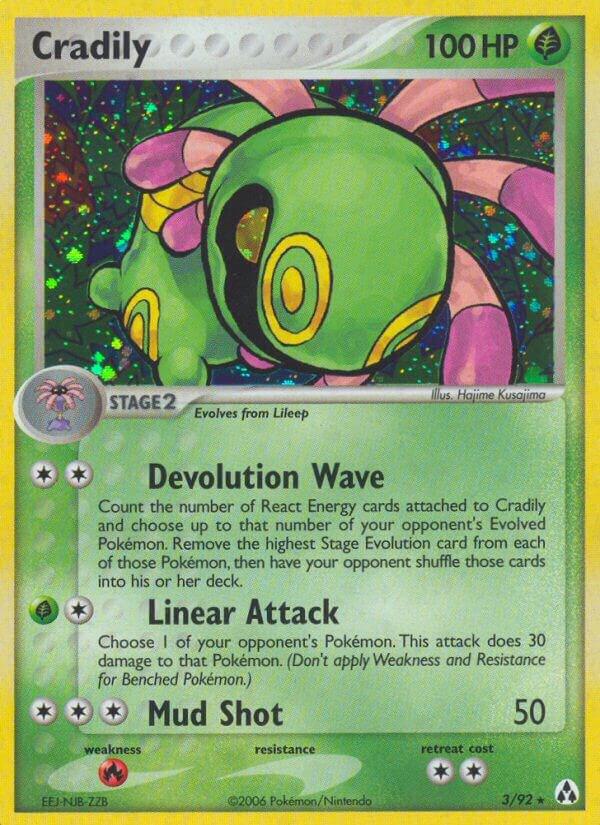 Cradily 3/92 Reverse Holofoil Legend Maker