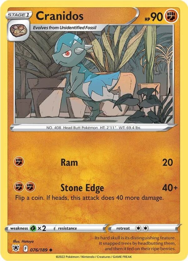 Cranidos 076/189 Normal SWSH10: Astral Radiance