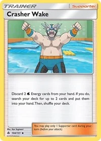 Crasher Wake | 104/131 | Reverse Holofoil | SM - Forbidden Light
