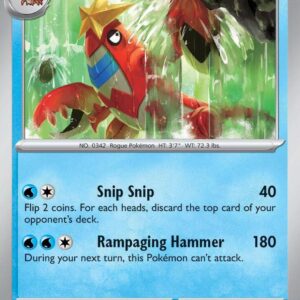 Crawdaunt 048/167 Reverse Holofoil SV06: Twilight Masquerade