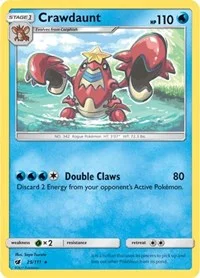 Crawdaunt | 25/111 | Reverse Holofoil | SM - Crimson Invasion