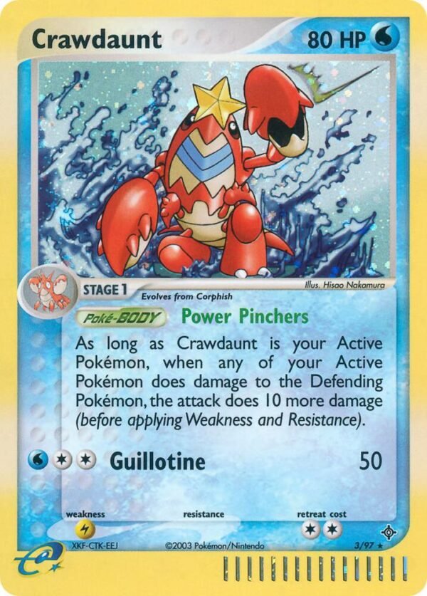 Crawdaunt 3/97 Holofoil Dragon