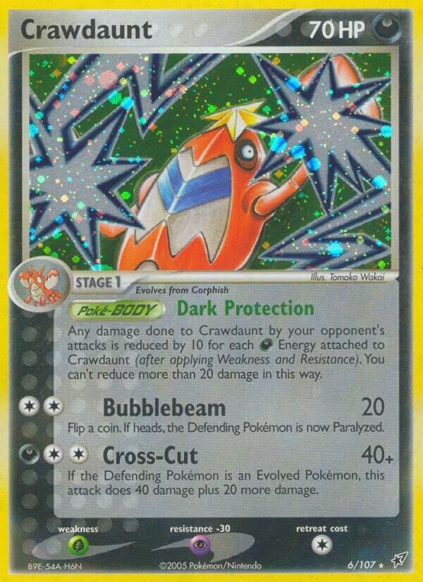 Crawdaunt 6/107 Reverse Holofoil Deoxys Crawdaunt 6/107 Reverse Holofoil Deoxys